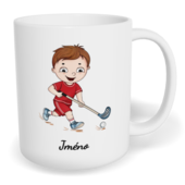 Hrnek klasický malý s vlastním potiskem - Florbalista