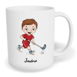 Hrnek klasický malý s vlastním potiskem - Florbalista