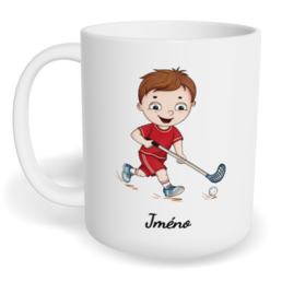 Hrnek klasický malý s vlastním potiskem - Florbalista