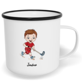 Hrnek plecháček s potiskem na míru - Florbalista