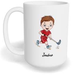 Hrnek klasický velký s vlastním potiskem - Florbalista