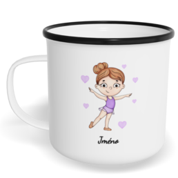Hrnek plecháček s potiskem na míru - Gymnastka
