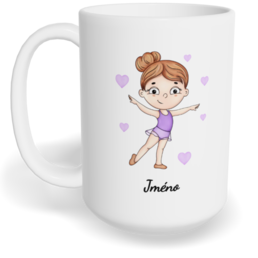 Hrnek klasický velký s vlastním potiskem - Gymnastka