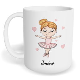 Hrnek klasický malý s vlastním potiskem - Baletka