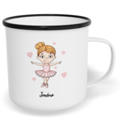 Hrnek plecháček s potiskem na míru - Baletka