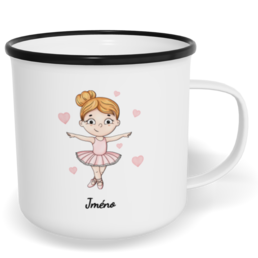 Hrnek plecháček s potiskem na míru - Baletka