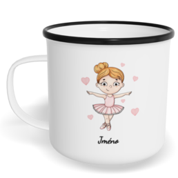 Hrnek plecháček s potiskem na míru - Baletka