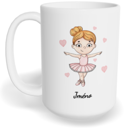 Hrnek klasický velký s vlastním potiskem - Baletka