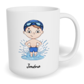 Hrnek klasický malý s vlastním potiskem - Plavec