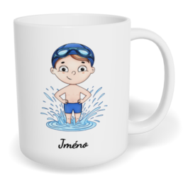 Hrnek klasický malý s vlastním potiskem - Plavec