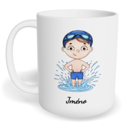 Hrnek klasický malý s vlastním potiskem - Plavec