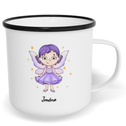 Hrnek plecháček s potiskem na míru - Víla