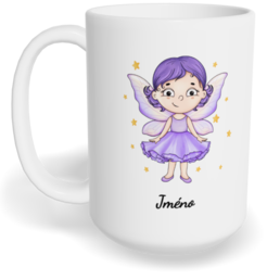 Hrnek klasický velký s vlastním potiskem - Víla