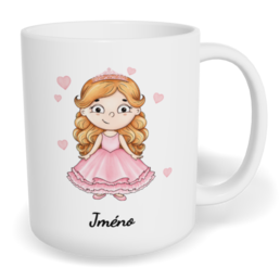 Hrnek klasický malý s vlastním potiskem - Princezna