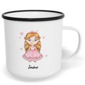 Hrnek plecháček s potiskem na míru - Princezna