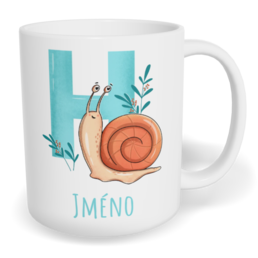 Hrnek klasický malý s vlastním potiskem - Jméno H