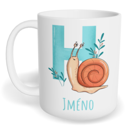 Hrnek klasický malý s vlastním potiskem - Jméno H