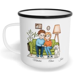 Hrnek plecháček s potiskem na míru - Perfektní muž