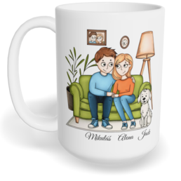 Hrnek klasický velký s vlastním potiskem - Perfektní muž