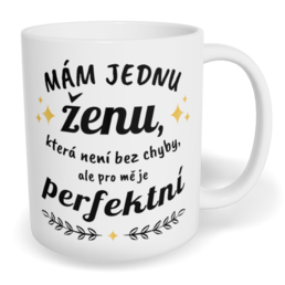Hrnek klasický malý s vlastním potiskem - Perfektní žena
