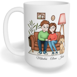 Hrnek klasický velký s vlastním potiskem - Perfektní žena