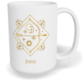 Hrnek klasický velký s vlastním potiskem - Znamení zvěrokruhu Střelec