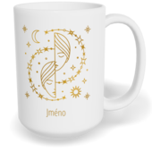 Hrnek klasický velký s vlastním potiskem - Znamení zvěrokruhu Blíženci