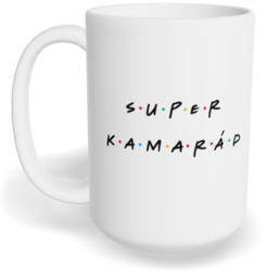 Hrnek klasický velký s vlastním potiskem - Super kamarád