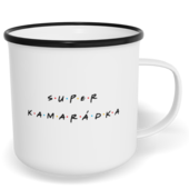 Hrnek plecháček s potiskem na míru - Super kamarádka