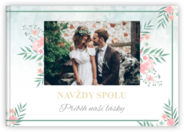 Fotolibro orizzontale con copertina rigida e carta di qualità - Matrimonio elegante