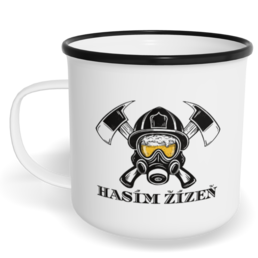 Hrnek plecháček s potiskem na míru - Hasím žízeň