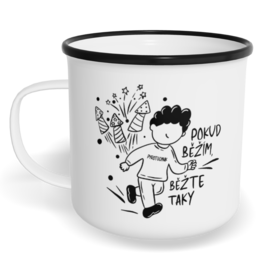 Hrnek plecháček s potiskem na míru - Pyrotechnik