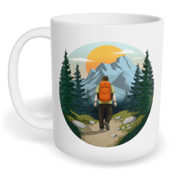 Hrnek klasický malý s vlastním potiskem - Dobrodružství volá