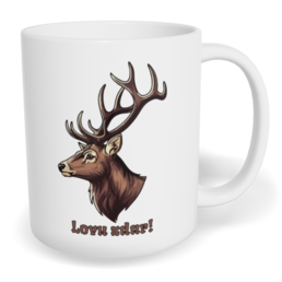 Hrnek klasický malý s vlastním potiskem - Lovu zdar!