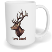 Hrnek klasický velký s vlastním potiskem - Lovu zdar!