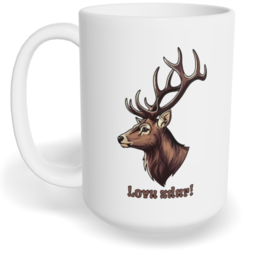 Hrnek klasický velký s vlastním potiskem - Lovu zdar!