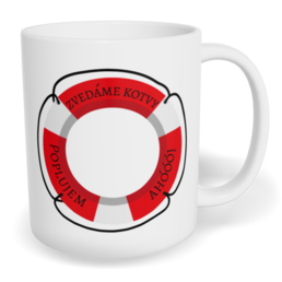 Hrnek klasický malý s vlastním potiskem - Záchranný kruh