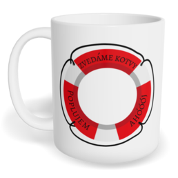 Hrnek klasický malý s vlastním potiskem - Záchranný kruh