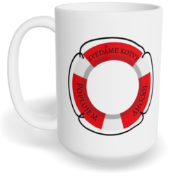 Hrnek klasický velký s vlastním potiskem - Záchranný kruh