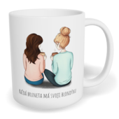 Hrnek klasický malý s vlastním potiskem - Každá bruneta má svoji blondýnu