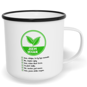 Hrnek plecháček s potiskem na míru - Vegan