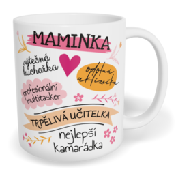 Hrnek klasický malý s vlastním potiskem - Moje maminka