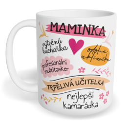 Hrnek klasický malý s vlastním potiskem - Moje maminka
