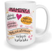 Hrnek klasický velký s vlastním potiskem - Moje maminka