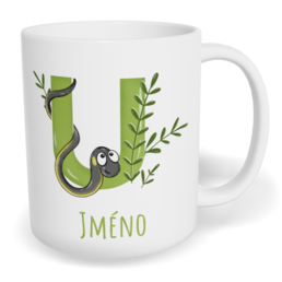 Hrnek klasický malý s vlastním potiskem - Jméno U