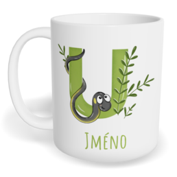 Hrnek klasický malý s vlastním potiskem - Jméno U