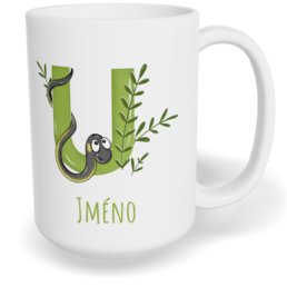 Hrnek klasický velký s vlastním potiskem - Jméno U