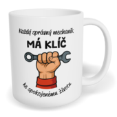 Hrnek klasický malý s vlastním potiskem - Správný mechanik