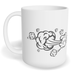 Hrnek klasický malý s vlastním potiskem - Prd a stáří nezastavíš