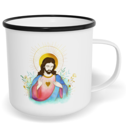 Hrnek plecháček s potiskem na míru - Pán Ježíš